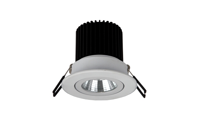 LED 5W COB嵌燈 可調(diào)角度 開孔70mm 黃光白光中性光